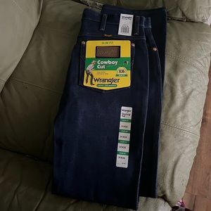 Wrangler Dark Blue Bootcut Jeans